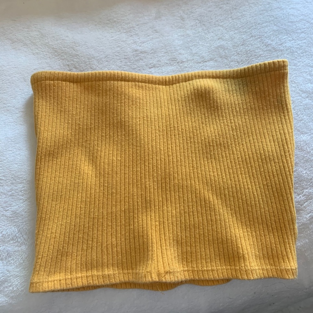 UO mustard yellow tube top
